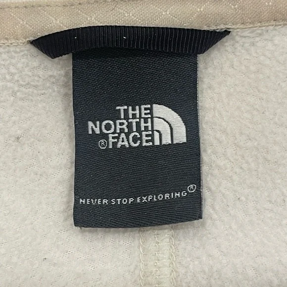 The North Face Women’s Fleece Zip Jacket | Full Zip | Light Gray | Size M - Picture 4 of 6